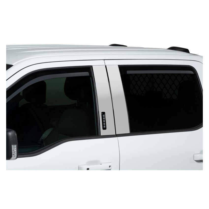 Putco 2021 Ford F-150 Super Crew Element Chrome Window Visors (Set of 4)