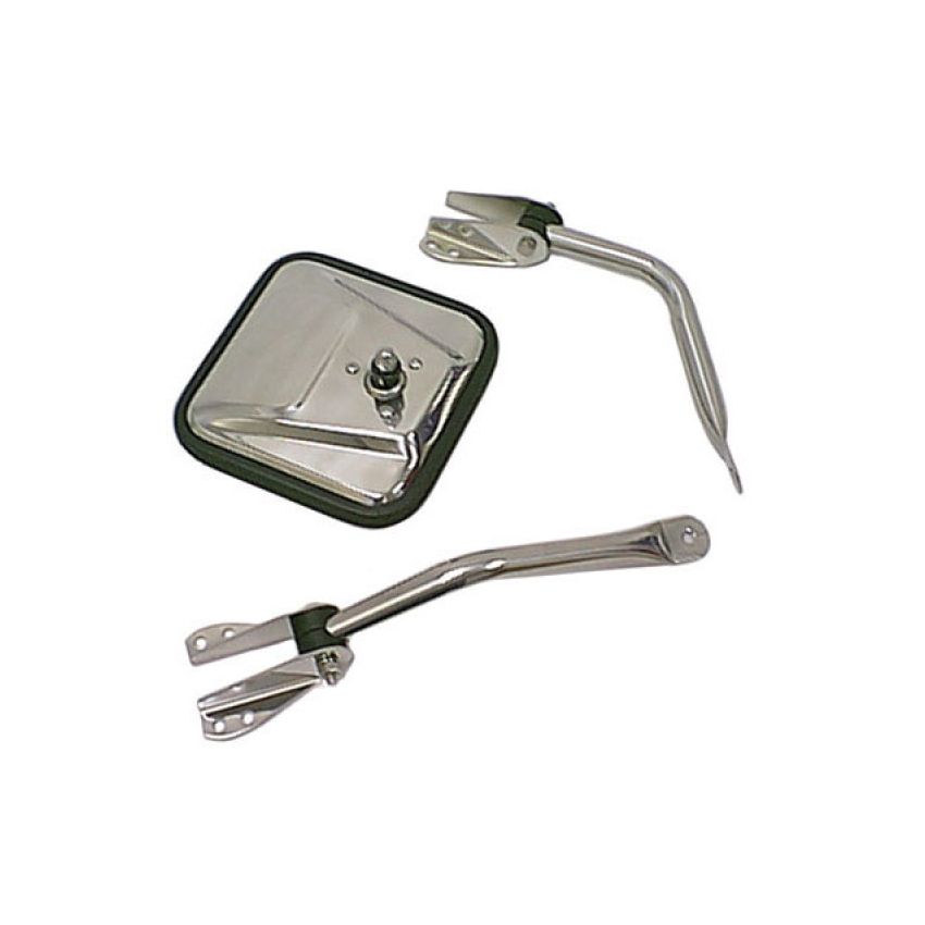 Rugged Ridge 55-86 Jeep CJ Chrome Mirror Head