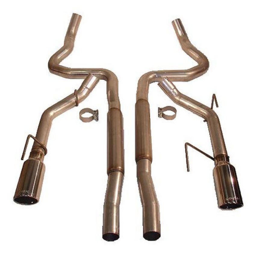 Roush 403936 2005-2009 Ford Mustang GT/GT500 Enhanced Sound Dual Cat-Back Exhaust Kit