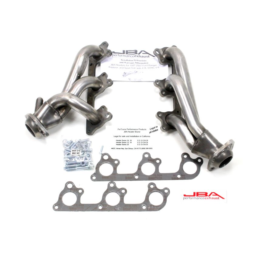JBA 97-11 Ford Ranger 4.0L OHC w/Driver Side EGR 1-1/2in Primary Raw 409SS Cat4Ward Header