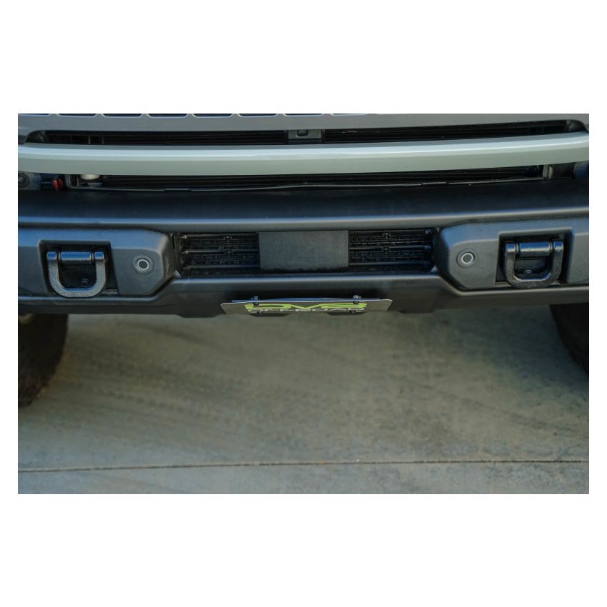 DV8 Offroad 2021 Ford Bronco | Capable Bumper Slanted Front License Plate Mount