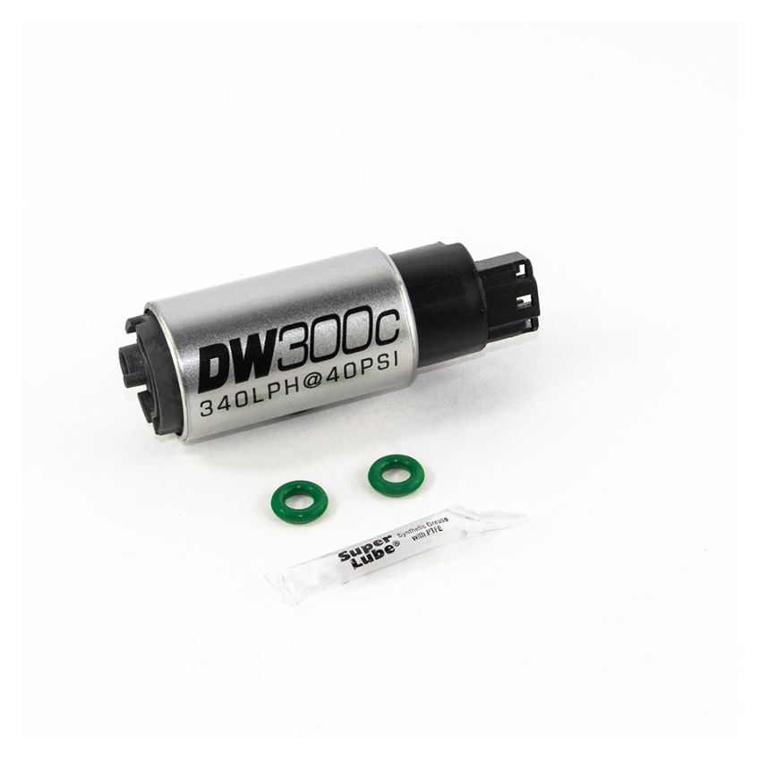 DeatschWerks 340lph DW300C Compact Fuel Pump w/ 02-06 RSX Set Up Kit (w/o Mounting Clips)
