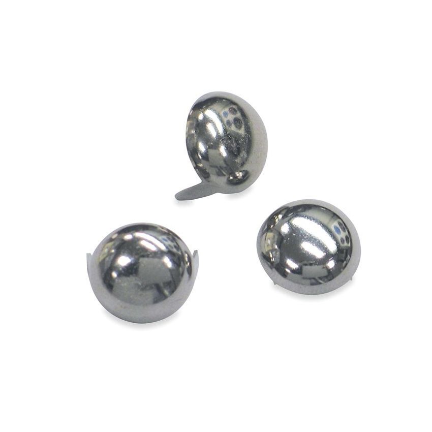 Mustang Motorcycle 78079 Mustang Studs 12.5mm (Bag of 20) - Chrome