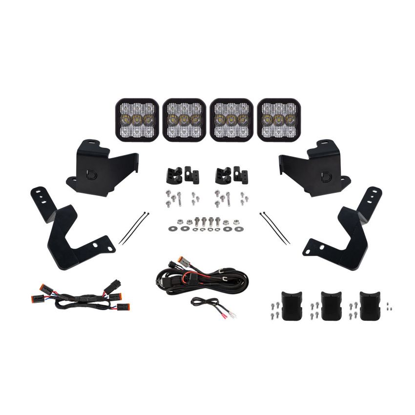 Diode Dynamics DD7409 2022 Toyota Tundra SS5 Grille CrossLink Lightbar Kit - Pro White Combo