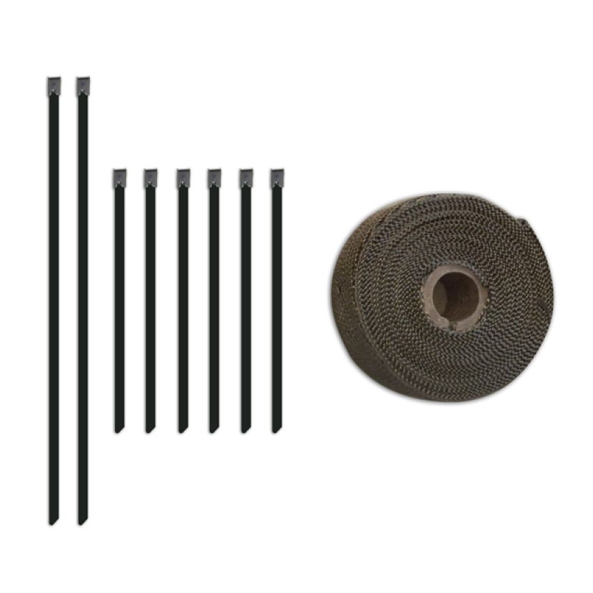 Mishimoto 2 inch x 35 feet Heat Wrap with Stainless Locking Tie Set