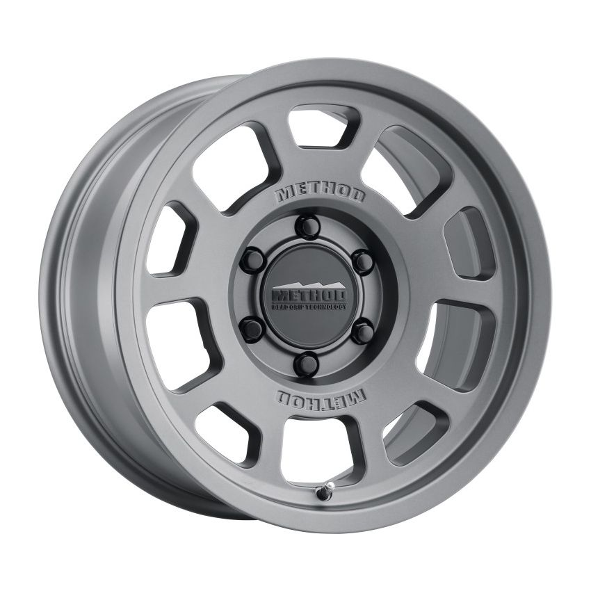 Method MR705 17x8.5 0mm Offset 6x5.5 106.25mm CB Titanium Wheel