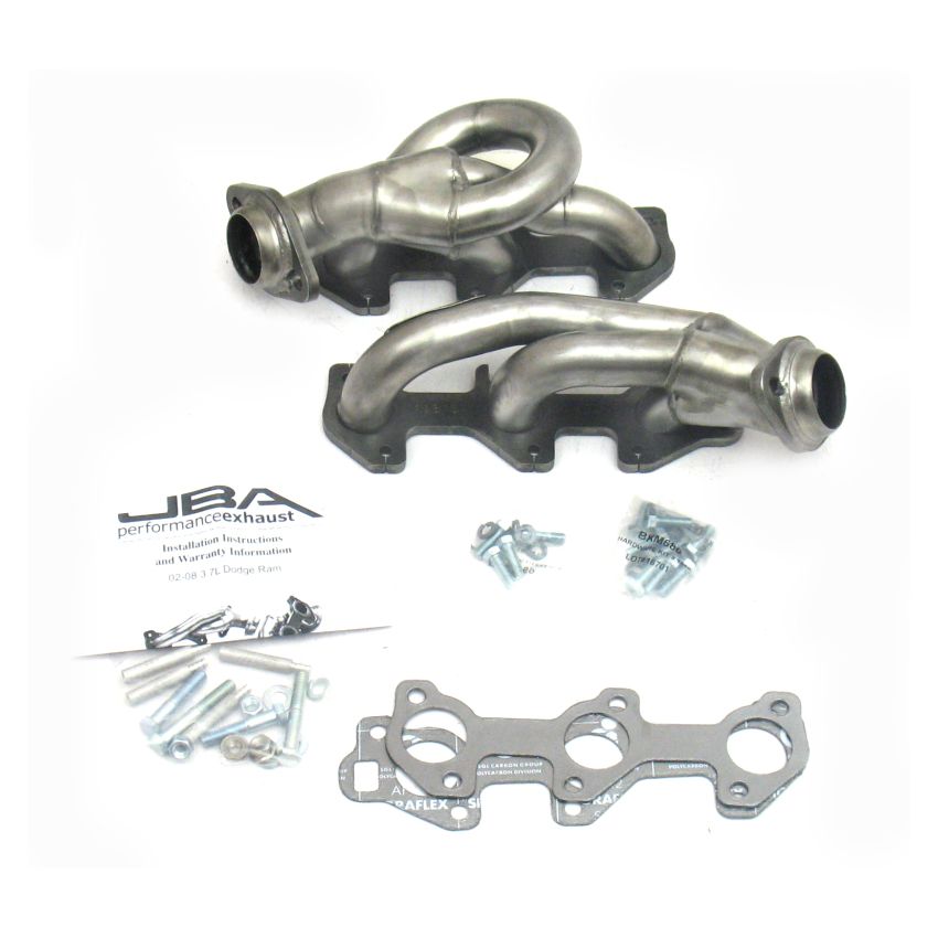 JBA 02-08 Dodge Ram 3.7L V6 1-1/2in Primary Raw 409SS Cat4Ward Header