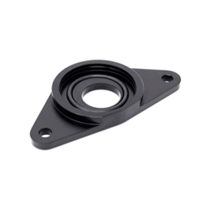 Torque Solution HKS BOV Adapter Flange: Subaru WRX / STi - Black