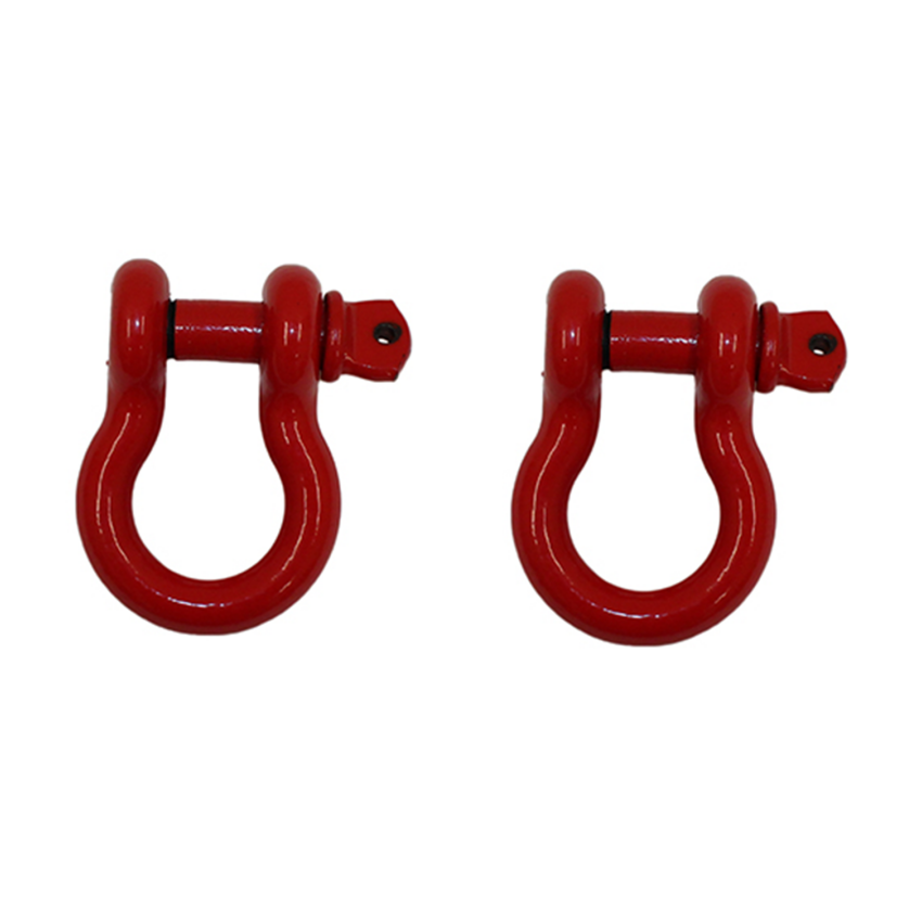 Fishbone Offroad D Ring 3/4In Red 2 Piece Set