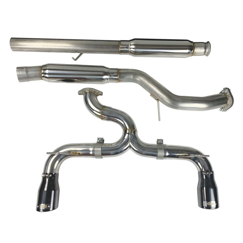 Injen SES9004 16-18 Ford Focus RS 3in Cat-Back Stainless Steel Exhaust w/ 4in Black Chrome Tips