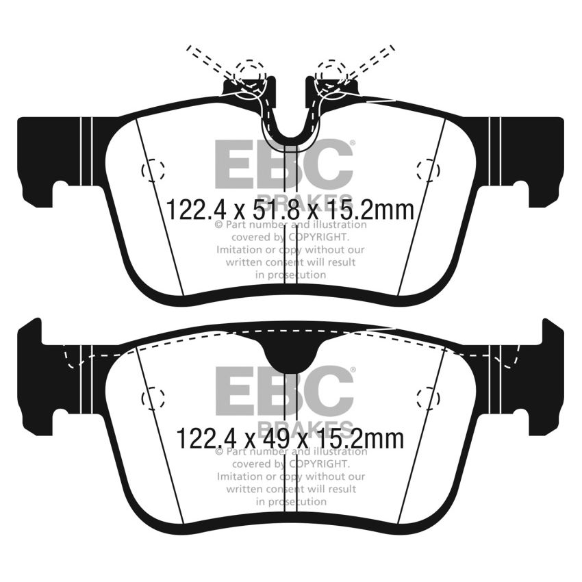 EBC Brakes DP22306 Greenstuff 2000 Series Sport Brake Pads