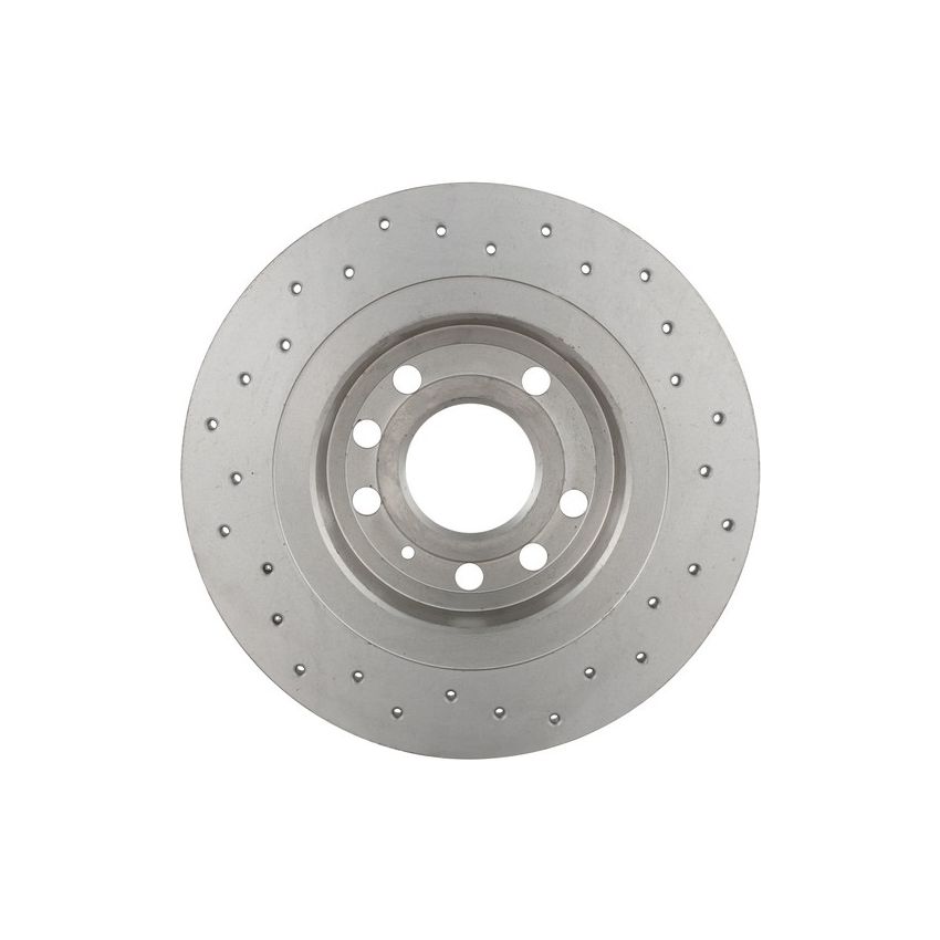 Brembo KTX4078 Brembo low-met brake pad and Xtra solid drilled brake disc kit