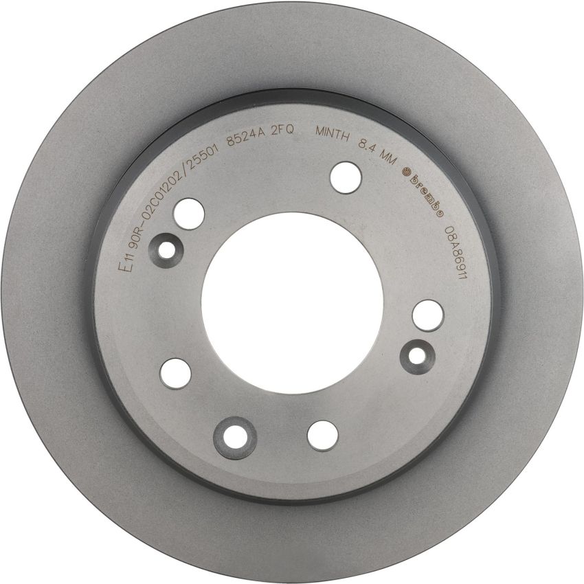 Brembo 08.A869.11 Brembo UV Coated Solid Brake Rotor