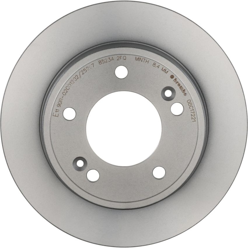 Brembo 08.C172.21 Brembo UV Coated Solid Brake Rotor