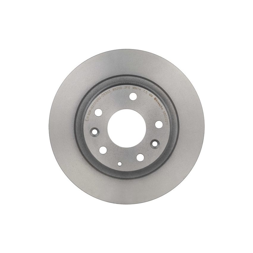 Brembo 08.D222.11 Brembo UV Coated Solid Brake Rotor