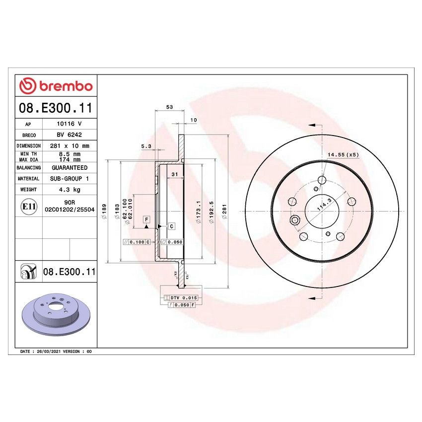 Brembo 08.E300.11