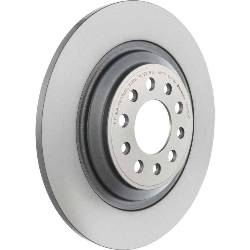 Brembo KT00672 Brembo ceramic brake pad and UV coated solid  brake disc kit