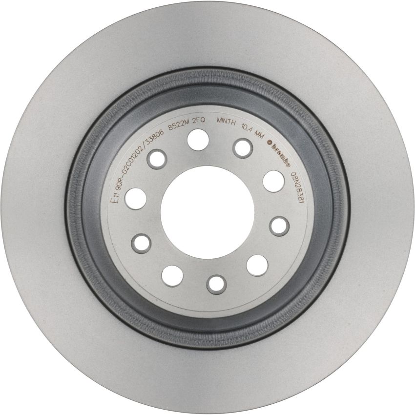 Brembo KT00672 Brembo ceramic brake pad and UV coated solid  brake disc kit