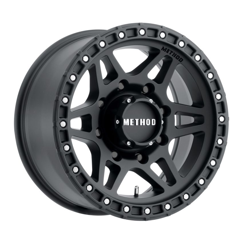 Method Wheels MR31289087518 Method MR312 18x9 +18mm Offset 8x170 130.81mm CB Matte Black Wheel