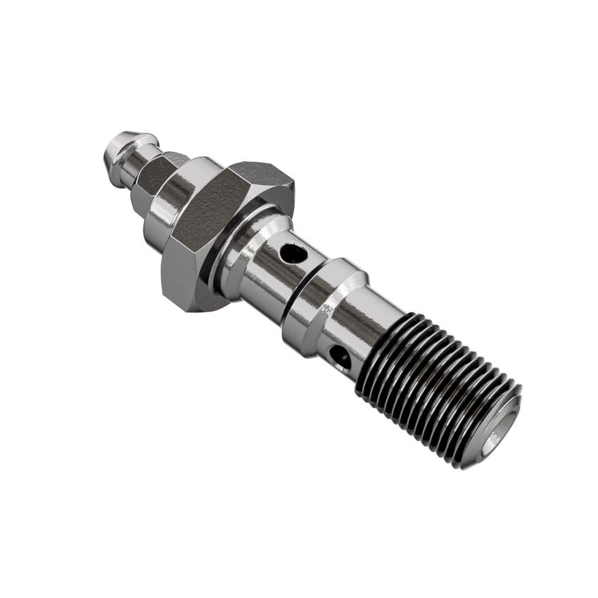 Goodridge P773-03BNC Double Banjo Bleed Bolt 3/8x24