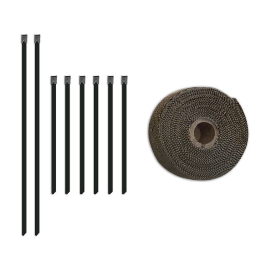Mishimoto 2 inch x 35 feet Heat Wrap with Stainless Locking Tie Set