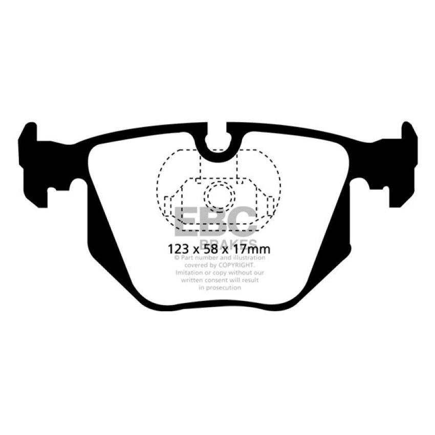 EBC 01-07 BMW M3 3.2 (E46) Redstuff Rear Brake Pads