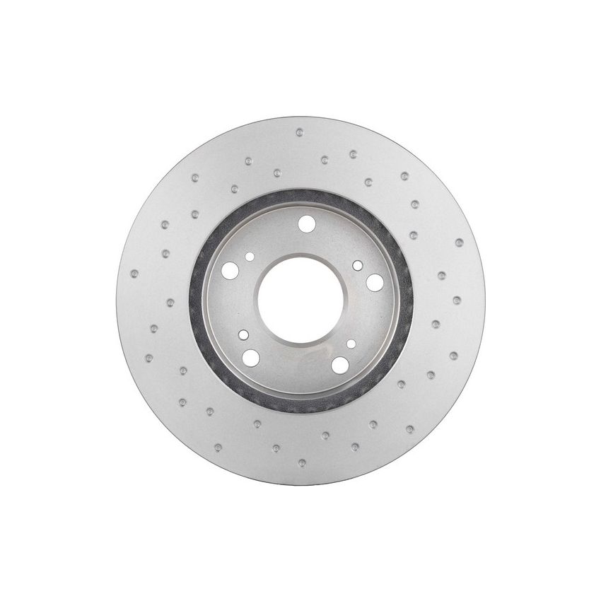 Brembo KTX0143 Brembo ceramic brake pad and Xtra vented drilled brake disc kit