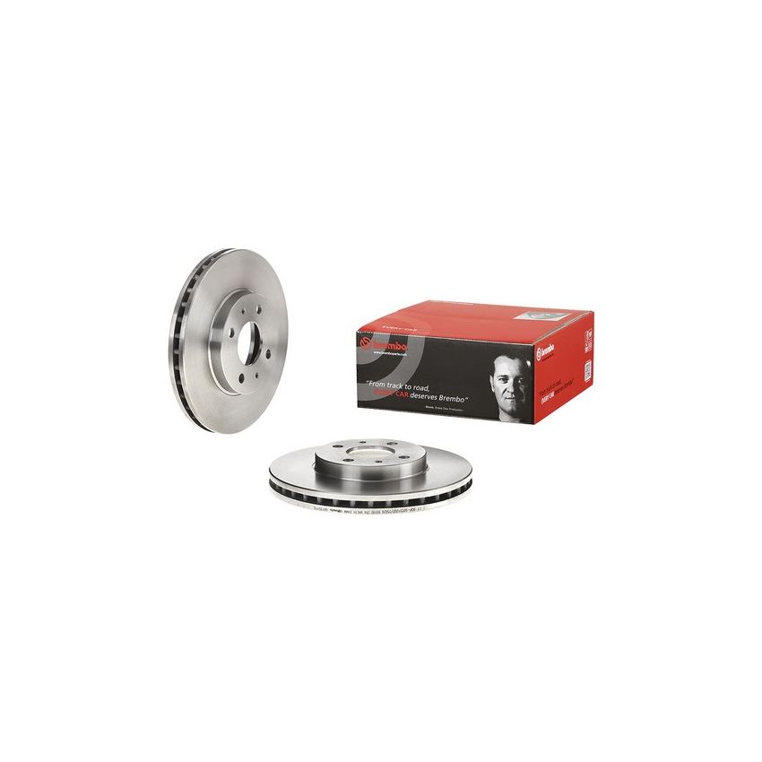 Brembo 09.7357.10 Premium Vented Brake Rotor