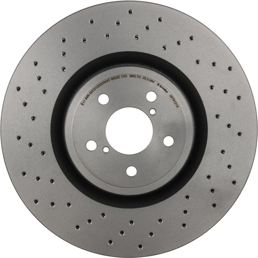 Brembo 09.7812.1X Premium UV Coated Xtra Cross Drilled Brake Rotor