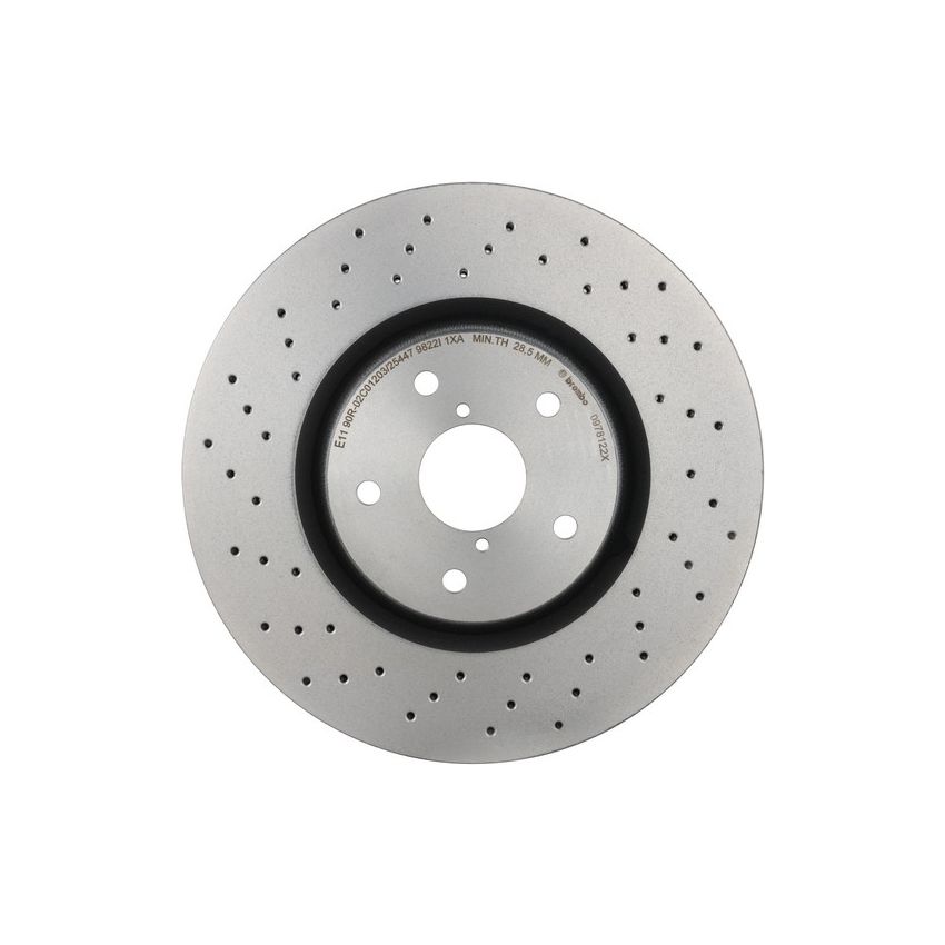 Brembo 09.7812.2X Premium UV Coated Xtra Cross Drilled Brake Rotor