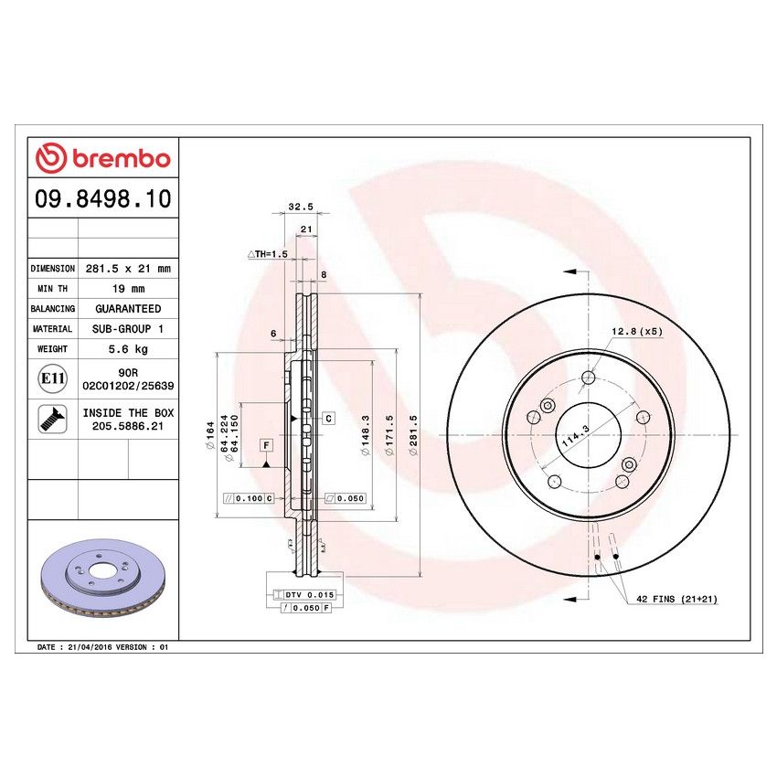 Brembo 09.8498.10