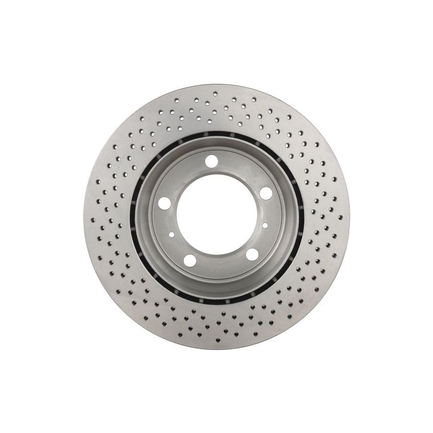 Brembo KT00B07 Brembo ceramic brake pad and UV coated vented drilled brake disc kit