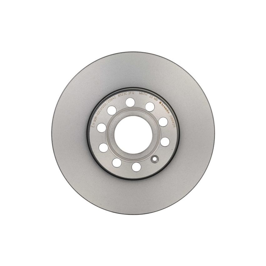 Brembo KT00945 Brembo ceramic brake pad and UV coated vented  brake disc kit