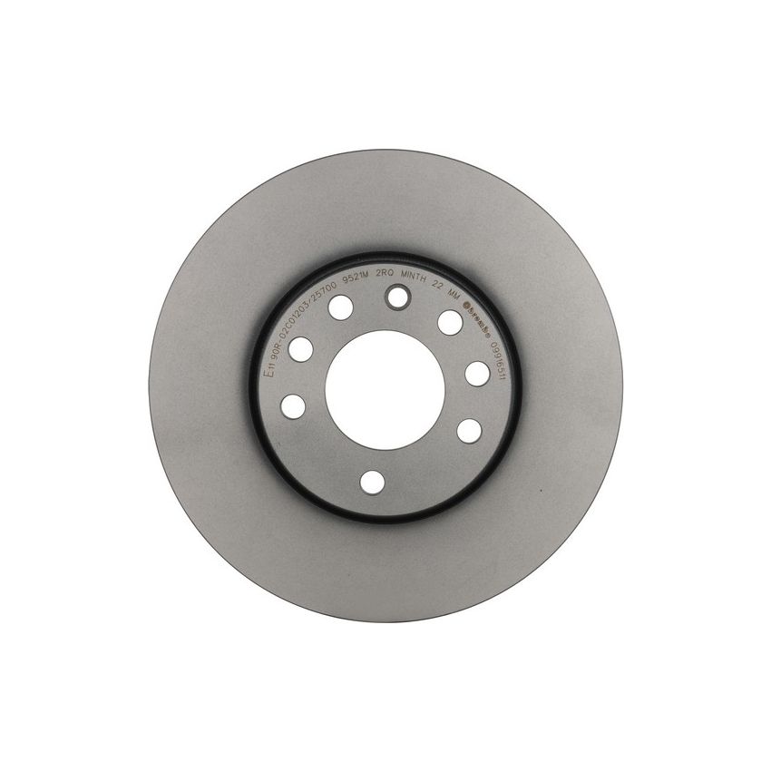Brembo KT00811 Brembo ceramic brake pad and UV coated vented  brake disc kit