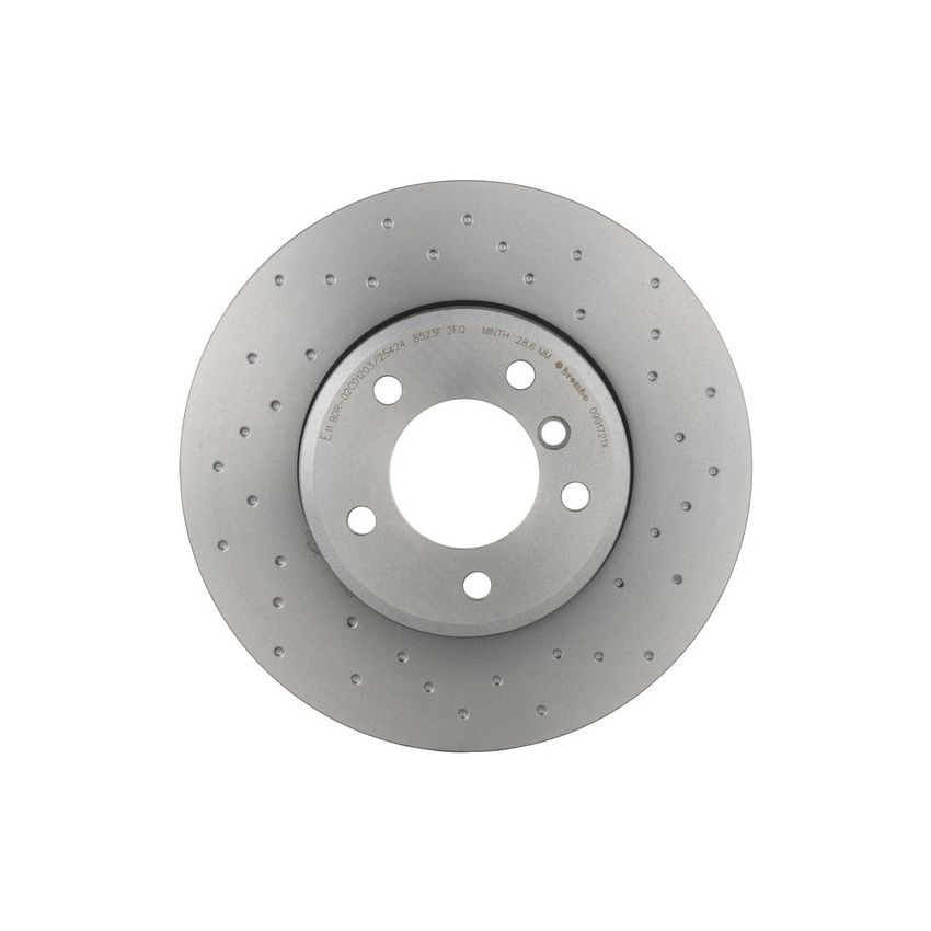 Brembo KTX0177 Brembo ceramic brake pad and Xtra vented drilled brake disc kit