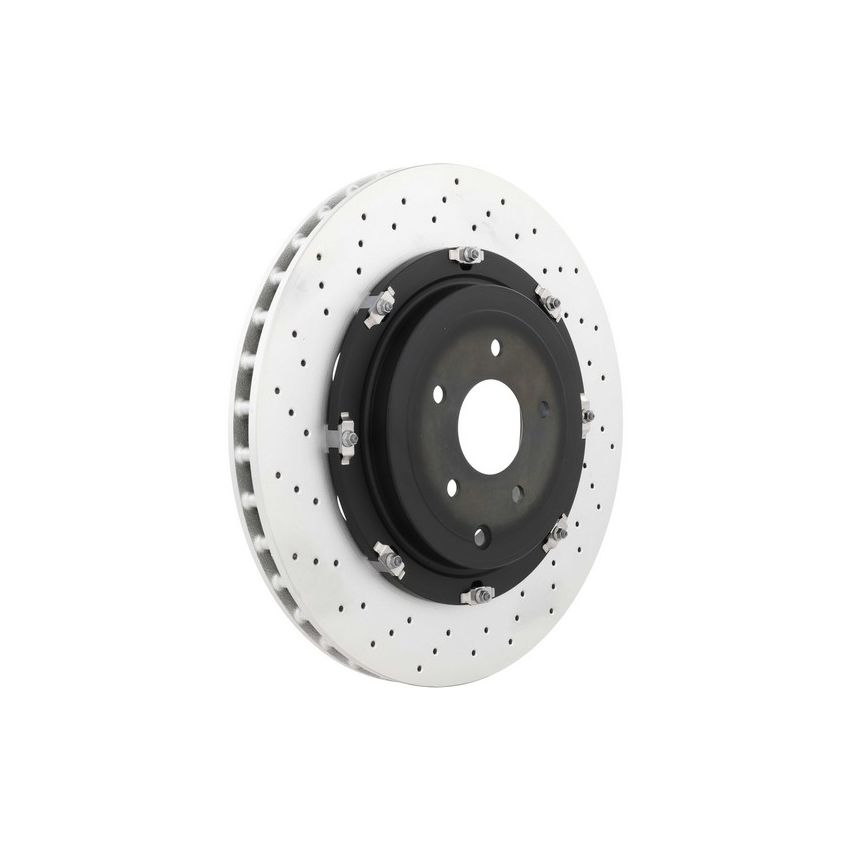 Brembo 09.A190.13 Premium Floating Two Piece UV Coated Vented Drilled And Slotted Brake Rotor