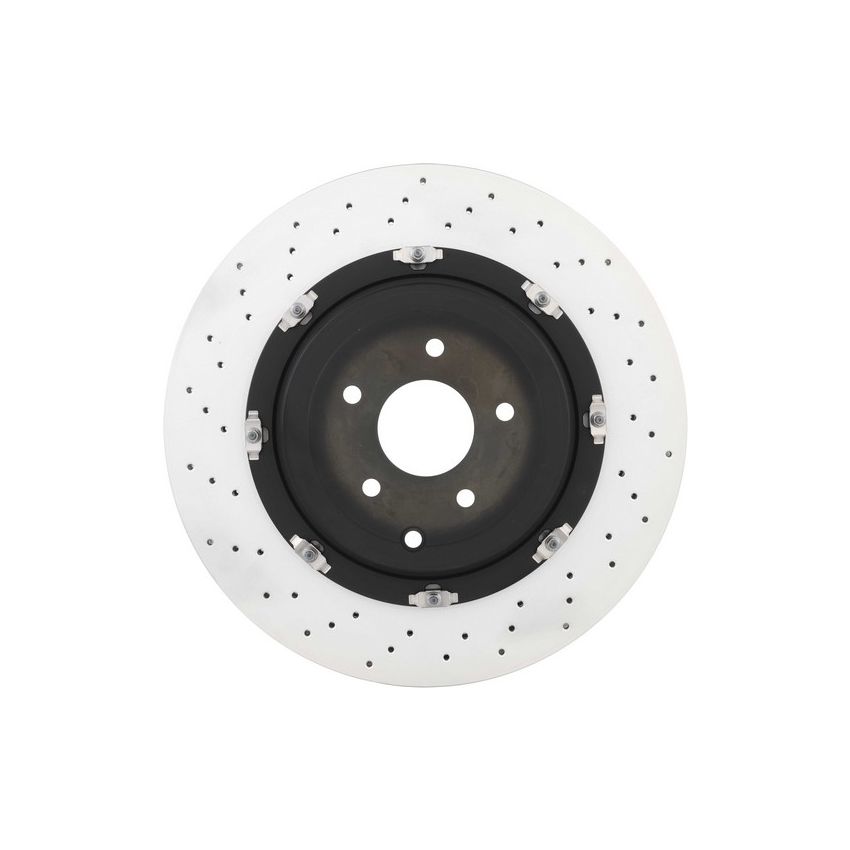 Brembo 09.A190.13 Premium Floating Two Piece UV Coated Vented Drilled And Slotted Brake Rotor