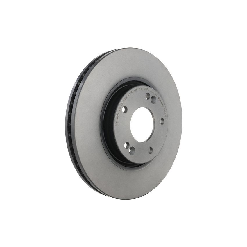 Brembo KT00493 Brembo ceramic brake pad and UV coated vented  brake disc kit