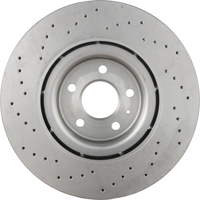 Brembo KTX4055 Brembo low-met brake pad and Xtra vented drilled brake disc kit
