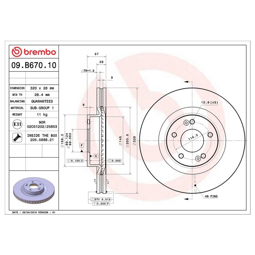 Brembo 09.B670.10
