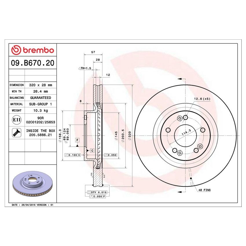 Brembo 09.B670.20
