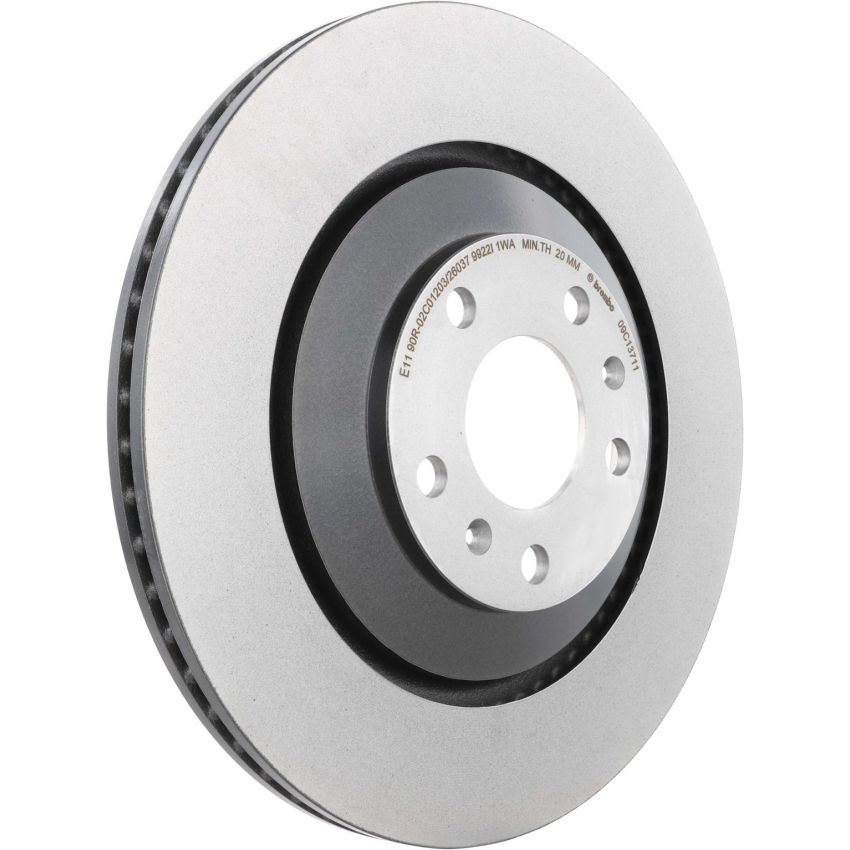 Brembo KT00817 Brembo ceramic brake pad and UV coated vented  brake disc kit
