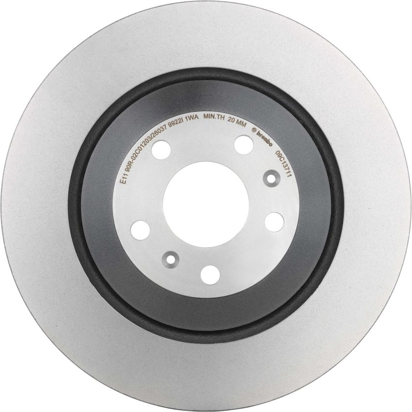 Brembo KT00817 Brembo ceramic brake pad and UV coated vented  brake disc kit