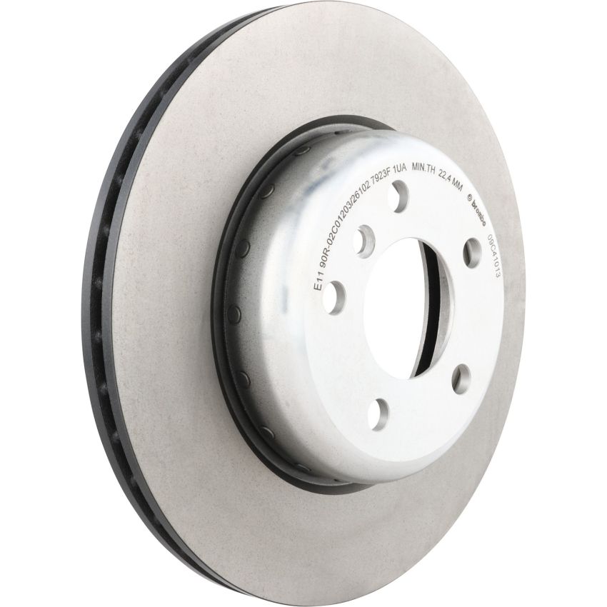 Brembo KT04493 Brembo low-met brake pad and composite vented  brake disc kit