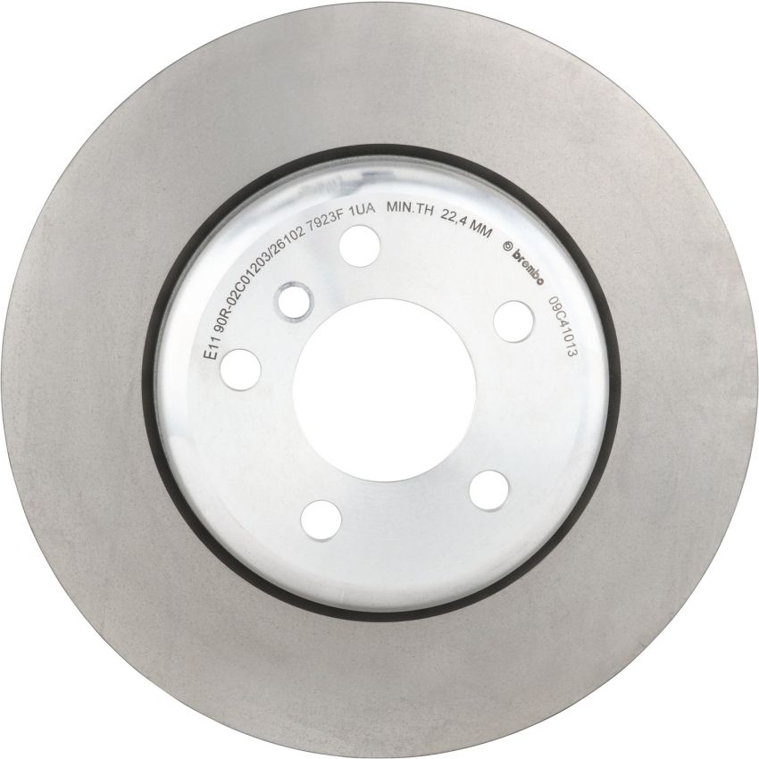 Brembo KT04493 Brembo low-met brake pad and composite vented  brake disc kit