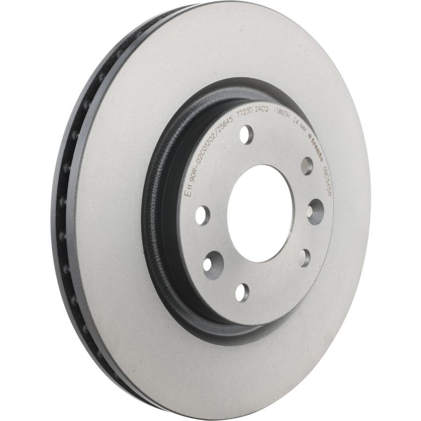 Brembo KT00849 Brembo ceramic brake pad and UV coated vented  brake disc kit