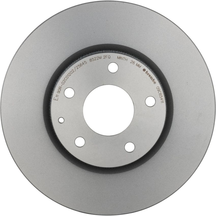 Brembo KT00954 Brembo ceramic brake pad and UV coated vented  brake disc kit