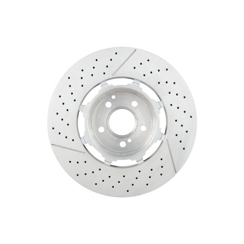 Brembo 09.C826.33 Premium Dual Cast Vented Drilled/Grooved UV Coated Brake Rotor