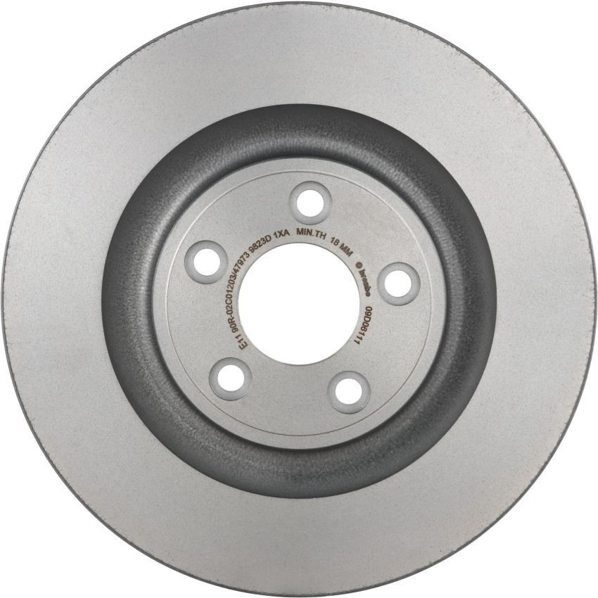Brembo KT04533 Brembo low-met brake pad and UV coated vented  brake disc kit