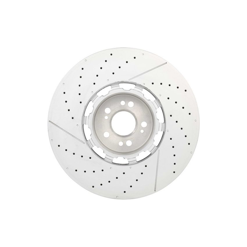 Brembo 09.D601.43 Premium Dual Cast Vented Drilled/Grooved UV Coated Brake Rotor